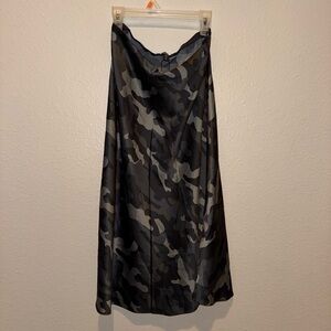 Silk camo skirt from express